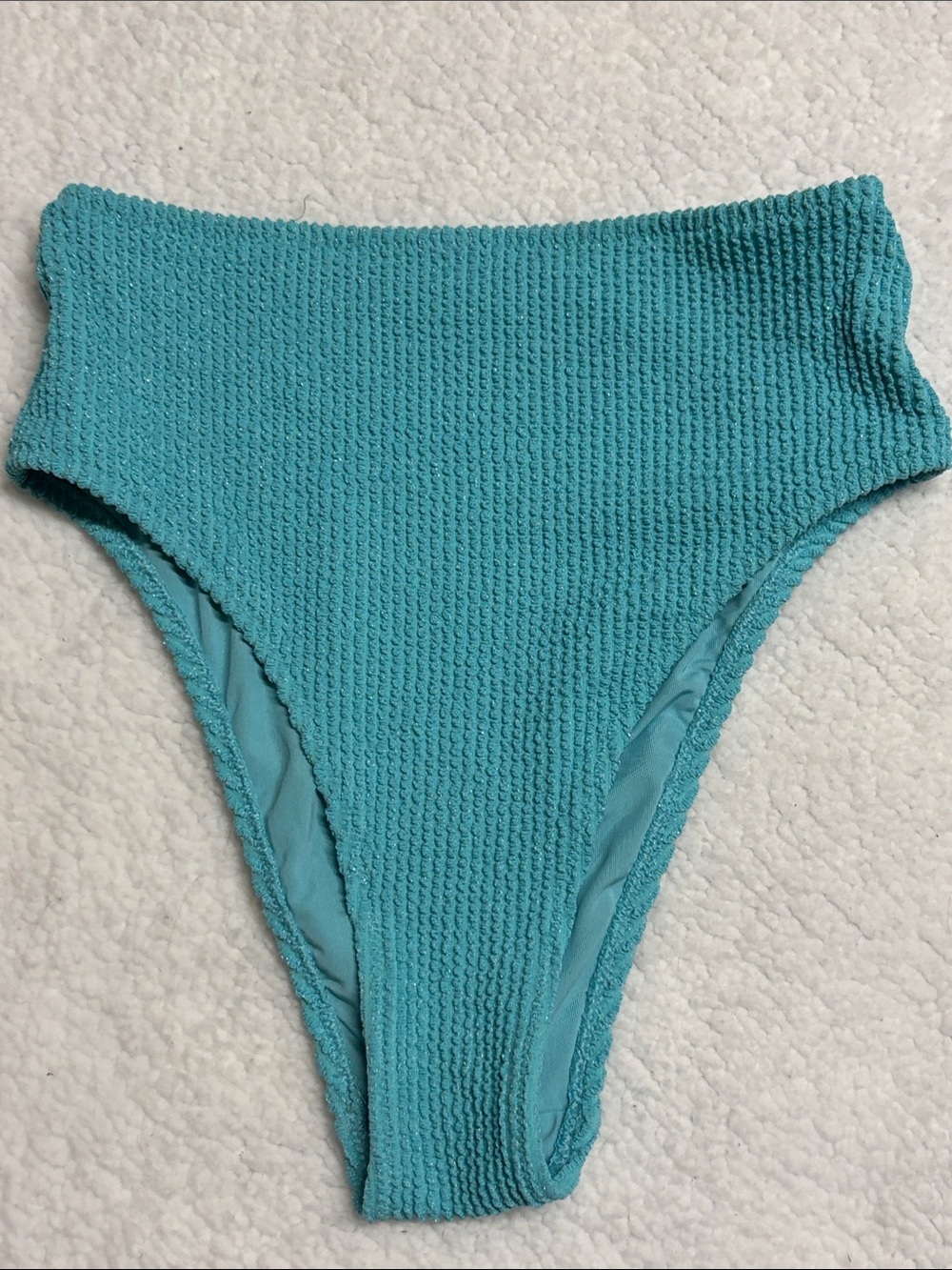 aerie XS High-Cut Cheeky Bikini Bottom in Aqua